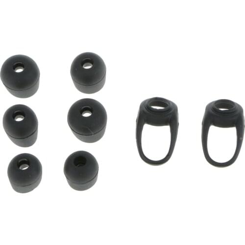 6 Pcs Anti-Slip In-Ear Eartips Replace Ear Tips S M L w/ 2 Pcs Earbuds Skin Cover Earbuds Tips For Backbeat GO Bluetooth Headset