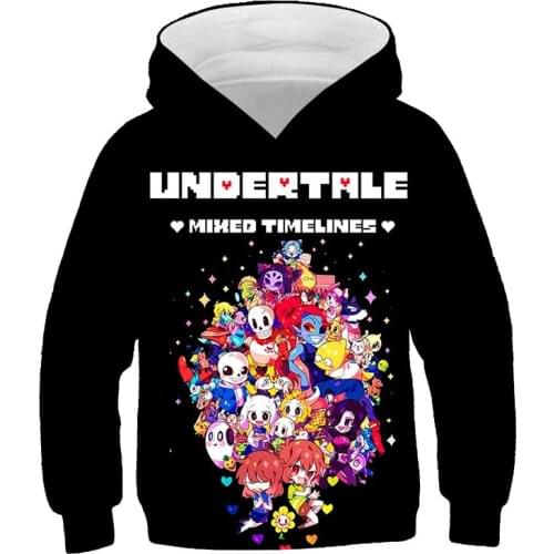 Sans Undertale 3D Print Hoodie Cool Fashion boy/girl/Kids Long Sleeve Hoodies Sweatshirt Casual Cosplay Jacket Baby Clothes 2021