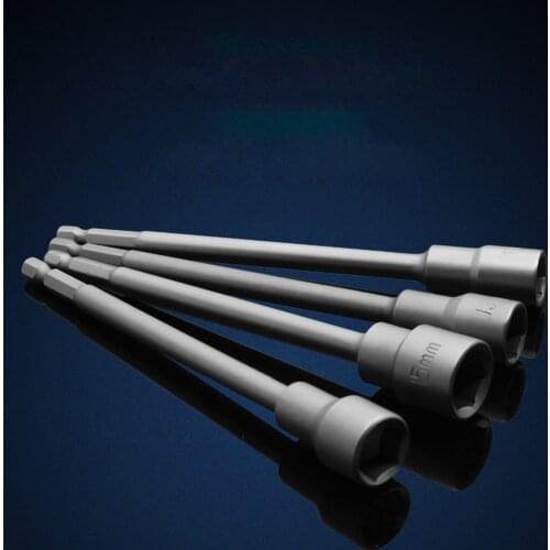 1Pcs 6mm~19mm Professional Magnetic Nut Driver Metric Socket 1/4" Hex Shank Impact Drill Bit Adapter For Power Tools