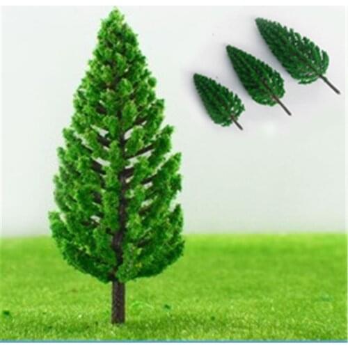 10Pcs/Lot 1/100 Scale Mini Plastic Model Trees Train Railroad Scenery for House Classroom Park Layout Scene toys for Kids