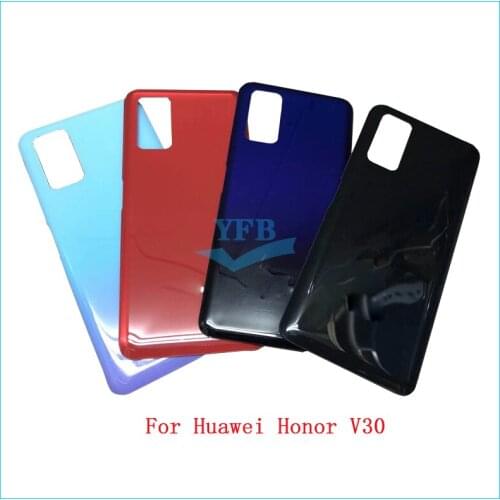 10PCS Back Cover Battery Case Rear Housing Cover For Huawei Honor V30 Battery Back Cover Door Rear Cover