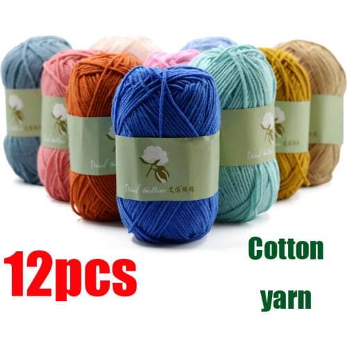 12pcs Yarn for Knitting Wholesale Yarn Crochet T-shirt Yarn Purses Estambres Para Tejer A Mano Thread