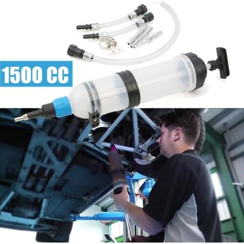1500CC Oil Extractor Filling Bottle Transfer Manual Operation Automotive Fluid Extraction Car Fuel Pump for Car Tubing Syringe