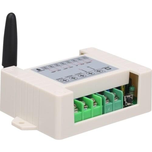2CH Motor Remote Control Switch Smart Switch Motor Door Window Curtain Wireless Switch Module with RF Transmitter Remote Control