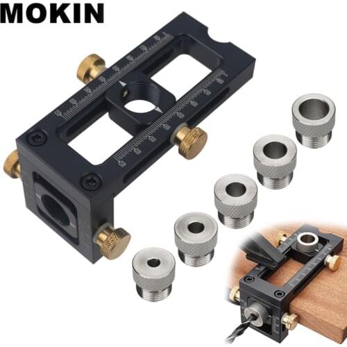 2 in 1 Doweling Jig Kit Drill Guide Locator Hole Puncher For Children Bed Furniture Connecting Woodworking Joinery Tools