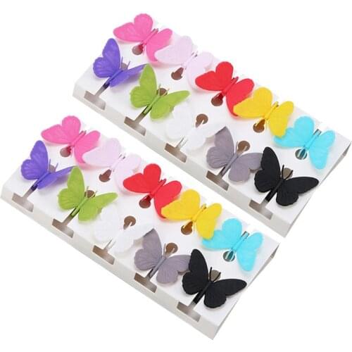 20 Pcs Silicone Wine Glass Markers Butterfly Shape Wine Identifier Charms with Suction Cup Drinking Cup Signs (Random Color)