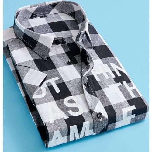 2020 New Summer Fashion Red And Black Plaid Shirt Men Shirts Mens cotton Checkered Shirts Short Sleeve Shirt Men Blouse