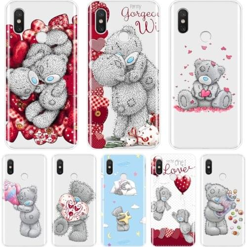 Back Cover For Xiaomi Xiaomi MI A1 A2 Lite Mi5 Mi6 Mi8 Silicone Tatty Teddy Phone Case For Xiaomi Mi 5 5C 5S 5X 6 6X Plus 8 SE