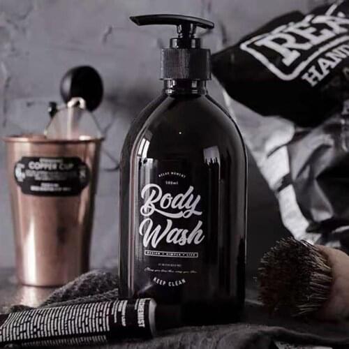 Shampoo Press Bottle Liquid Shower Gel Refillable Portable Empty Conditioner Empty Bottle Press Bottle Tagged 500ML