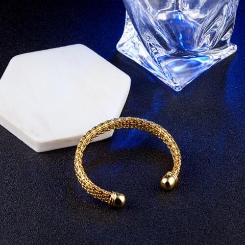 Fnixtar Fashion Open Cuff Bracelets & Bangles Women 2017 Jewelry Gold Color Bracelet Bangles for Women Party Dress Accessories