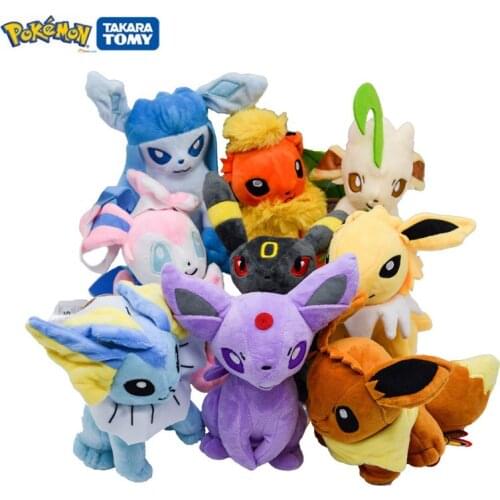 20cm Pokemon Toy Plush Dolls Glaceon Leafeon Umbreon Espeon Jolteon Vaporeon Flareon Eevee Sylveon Anime Figures Childrens toy