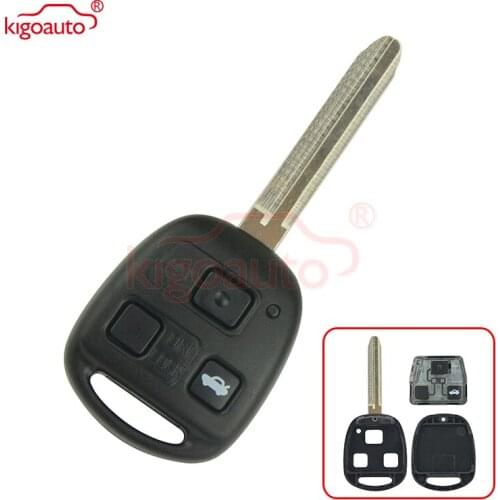 Kigoauto Denso( not Valeo) Remote key 3 buttonTOY43 blade 315mhz 4D67 for Toyota Land Cruiser FJ Cruiser 1998-2011