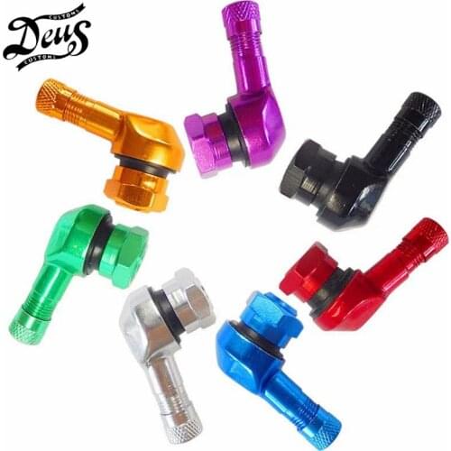 Red Universal Aluminum Motorcycle 90 Degree Wheels Tire Tyre Valve Stems Caps For HONDA CB400 CB600 CBR400 CBR600RR CBR1000RR