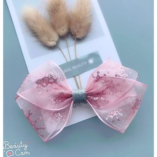 10m Organza Ribbon With Shiny Gold Crown Ribbon Roll Pink Color For Girls Hairpin Hairband Diy Accessories Flower Packaging 38mm