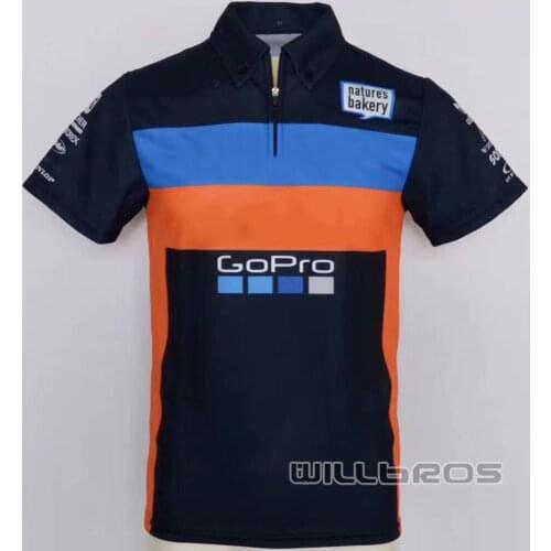 Summer Short Sleeve Motocross Racing Quick Dry Polo Shirt Motorcycle Motor Polyster T-shirts Mens