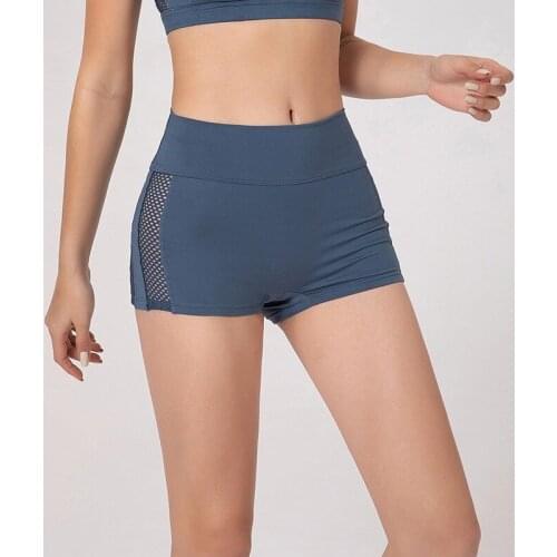 2021 Summer New Sports Shorts Womens Fitness Quick-drying Mesh Stitching Pants Yoga Clothes