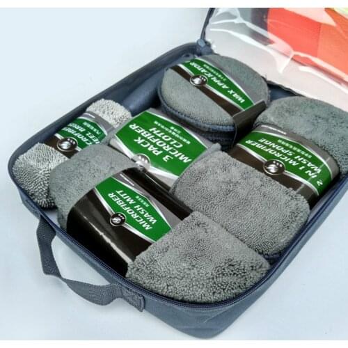 Car Care Car Cleaning Kit 9 Pieces Car Appearance Interior Cleaning Wheel Cleaning Kit Kitchen Furniture Office Cleaning Tool