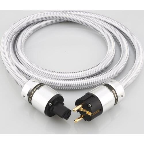 P114 OFC Copper HI-End Schuko Mains Power Cable ,EU /USPlug for Subwoofer AC Power Cable, Amplifier, DV/AV audio power cable