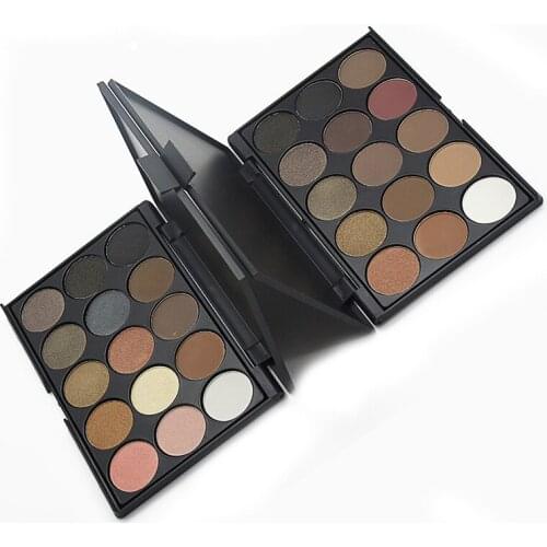 Ange Aile 15 Colors 3 Different New fashion Matte Pigment Eyeshadow Palette Cosmetic Makeup Eye Shadow For Women free shipping