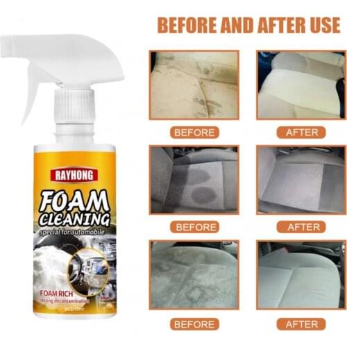 60ml /120ml Car Interior Cleaning Foam Cleaner Agent Auto Leather Clean Car Instrument Panel Plastic Car Wash & Maintenance