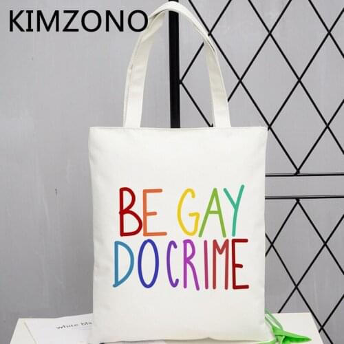 Lgbt shopping bag shopper handbag bolsas de tela jute bag bag sacola string sacolas