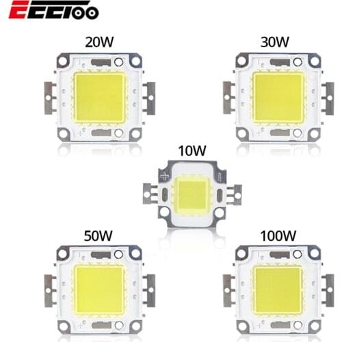 High Power LED COB Chip 10W 20W 30W 50W 100W Light Beads Integrated Led Lamp Bulbs Warm Cold White For DIY Floodlight Spotlight