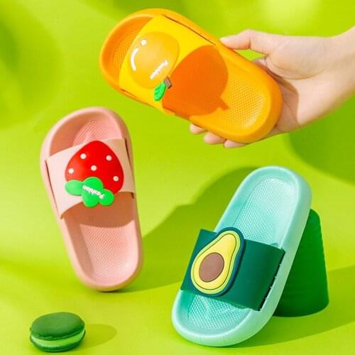 Slippers For Boy Girl Home Shoes Cartoons fruit Summer Toddler Flip Flops Soft Strawberry Bottom Baby Indoor Slippers Kids Shoes