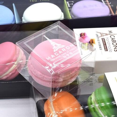 Creative PET Macaron Packing Box Beautifully Packaged Wedding Party Cake Storage Biscuit Gift Boxes Baking Accessories Cases