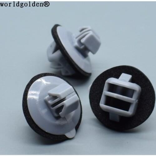 Worldgolden 100pcs auto fasteners Rocker Panel Moulding Clip for Toyota#75392-60031(7539260031)