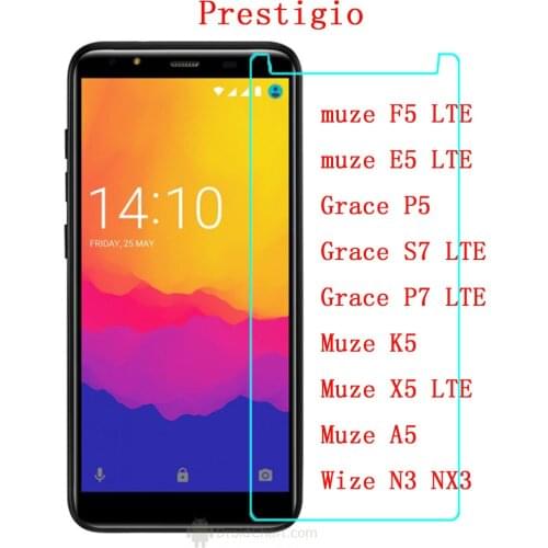 Tempered Glass For Prestigio Grace P5 S7 P7 LTE Wize N3 Screen Protector For Prestigio Muze A5 K5 X5 LTE F5 LTE E5 LTEPhone Film