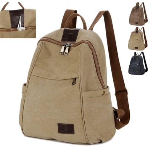 Women High Quality New Retro Women Outdoor Canvas Backpack Fashion Backpack 2020 Women Backpack