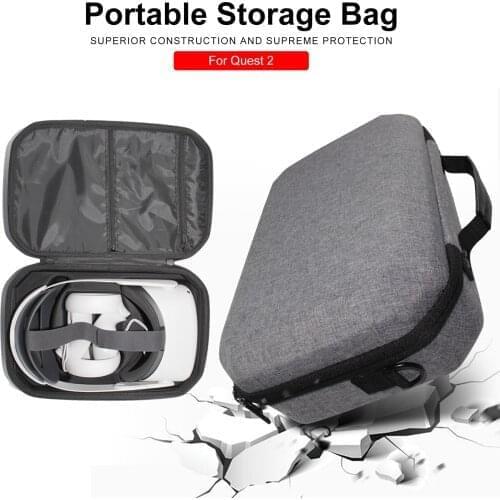 Hard EVA Travel Storage Bag For Oculus Quest 2 VR Headset Portable Convenient Carrying Case VR Headset Controllers Accessories