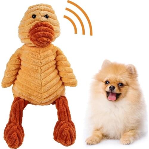 Dog Chew Toys for Small Large Dogs Bite Resistant Dog Squeaky Duck Toys Interactive Squeak Puppy Dog Toy Pets Supplies