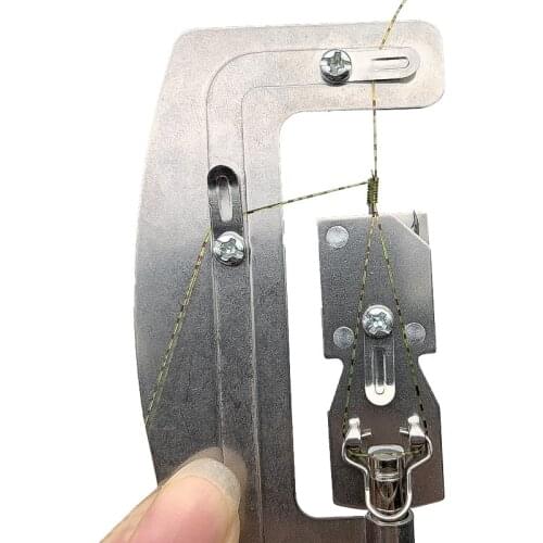 1pcs 10.3cm 48g Stainless Steel Semi-automatic Fishing Hook Line Knotter Tier Machine Portable Fishing Tackle Accessories