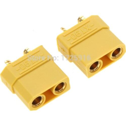 10 Pairs/lot XT90 Battery Connector Set 4.5mm Male Female Gold Plated Banana Plug DZ0096