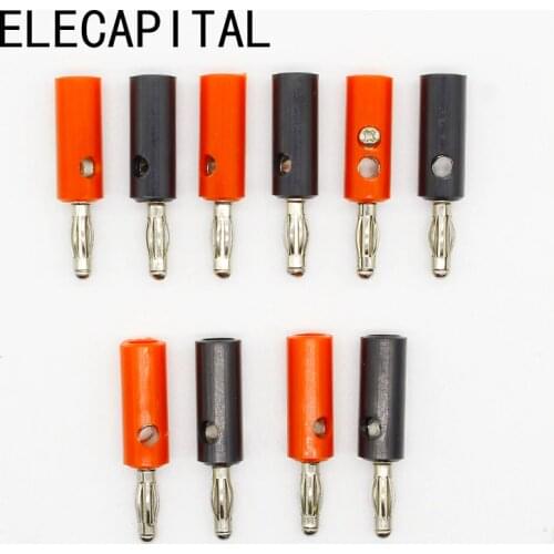 10 X Audio Speaker Screw Banana Plugs Connectors 4mm, IN STOCK, FREE SHIPPING