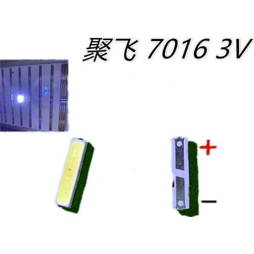1000pcs/lot JUFEI LED 7016 LED Backlight TV DOUBLE CHIPS Cool white High Power 1.2W 3V 7016 for LED LCD Backlight TV Application