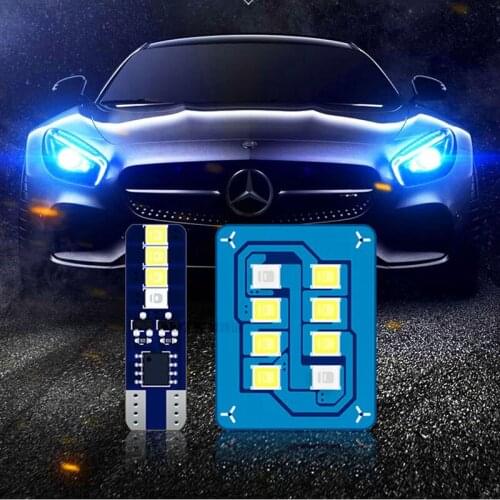 2pcs/Lot Canbus Car Interior Signal Lights Lamp Led T10 W5w194 Festoon 2835 8SMD Instrument Bulbs Dome Small Light No Error