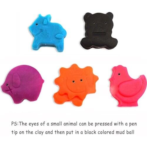 9pcs Cartoon Space Mold Sand Castle Playdough Tools Plasticine Molds Play Tool Set Kit For Kids Gift Magic color random