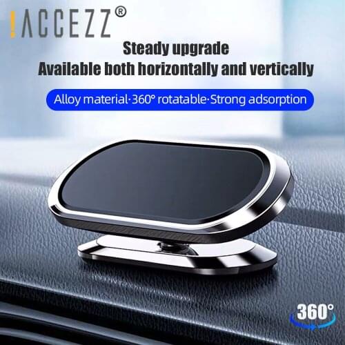 !ACCEZZ Universal Metal Magnetic Car Phone Holder Air Vent For iPhone 12 11 Pro Xiaomi Huawei in Car Magnet GPS Cellphone Stand