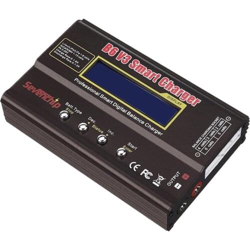B6 V3 80W 6A Lipo Battery Balance Charger Discharger Upgrade Version with Charging Cables