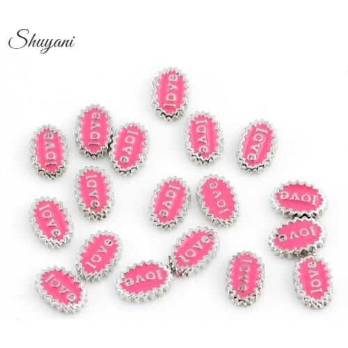 F388 Wholesale 20pcs/lot Hot Fashion Alphabet Love Charms Fit Floating Locket Women Free Shipping
