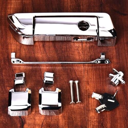 Chrome Aluminum Hinges and Latch Kit Fit For Harley Street Glide FLHX 2014 15 16