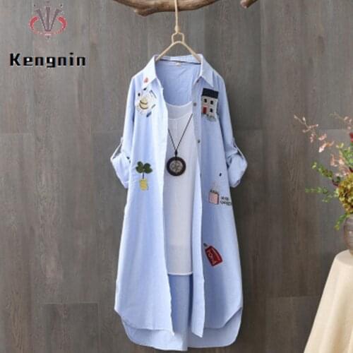 Kengnin Women's Oversized Shirts