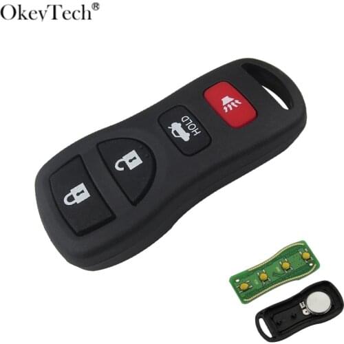 Okeytech VDO 4 Buttons 315Mhz Keyless Entry Remote Control Car Key For Nissan/Infiniti Frontier Murano Armada Pathfinder Versa