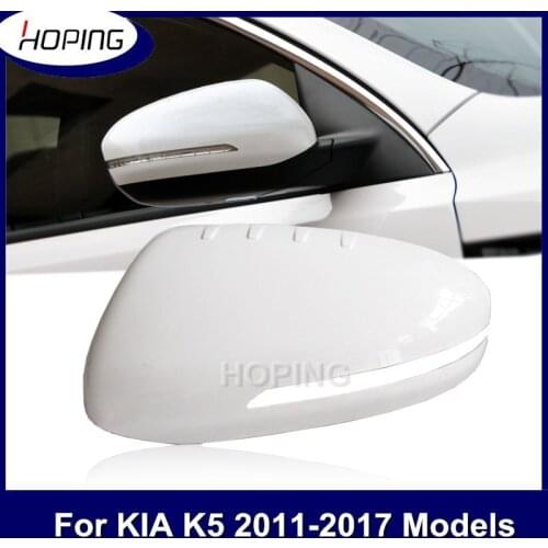Hoping Exterior Rearview Mirror Cover For KIA K5 Optima 2011 2012 2013 2014 2015 Side Mirror Cap Base Color