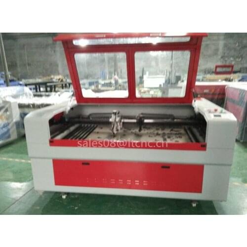 China stainless steel cutting co2 laser machine 1390/1610/1325 dual heads 150w 180w 280w high quality