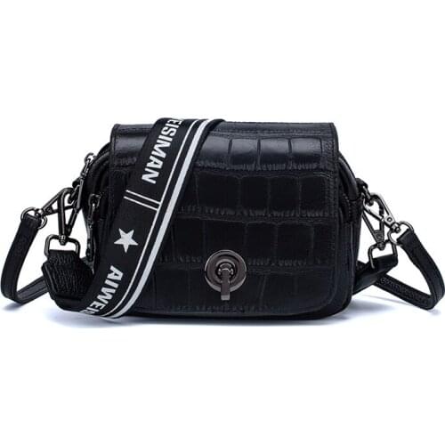 Fashion Genuine Leather Women Bags High Quality Flap Women Shoulder Bag Double Chain Crossbody Messenger Bags for Ladies