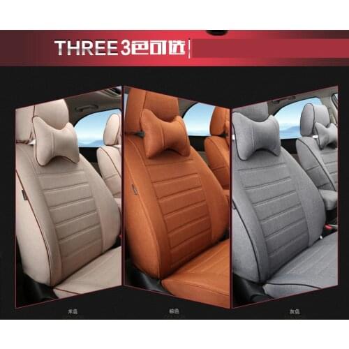 Summer car seat cover customize four season viscose all-inclusive cushion set fabric covers for hyundai ix35/45/25 eletra tucson