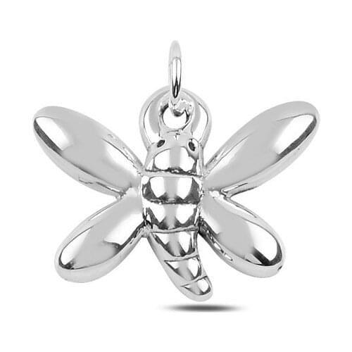 Silver 925 Sterling Dragonfly Electroform Pendant